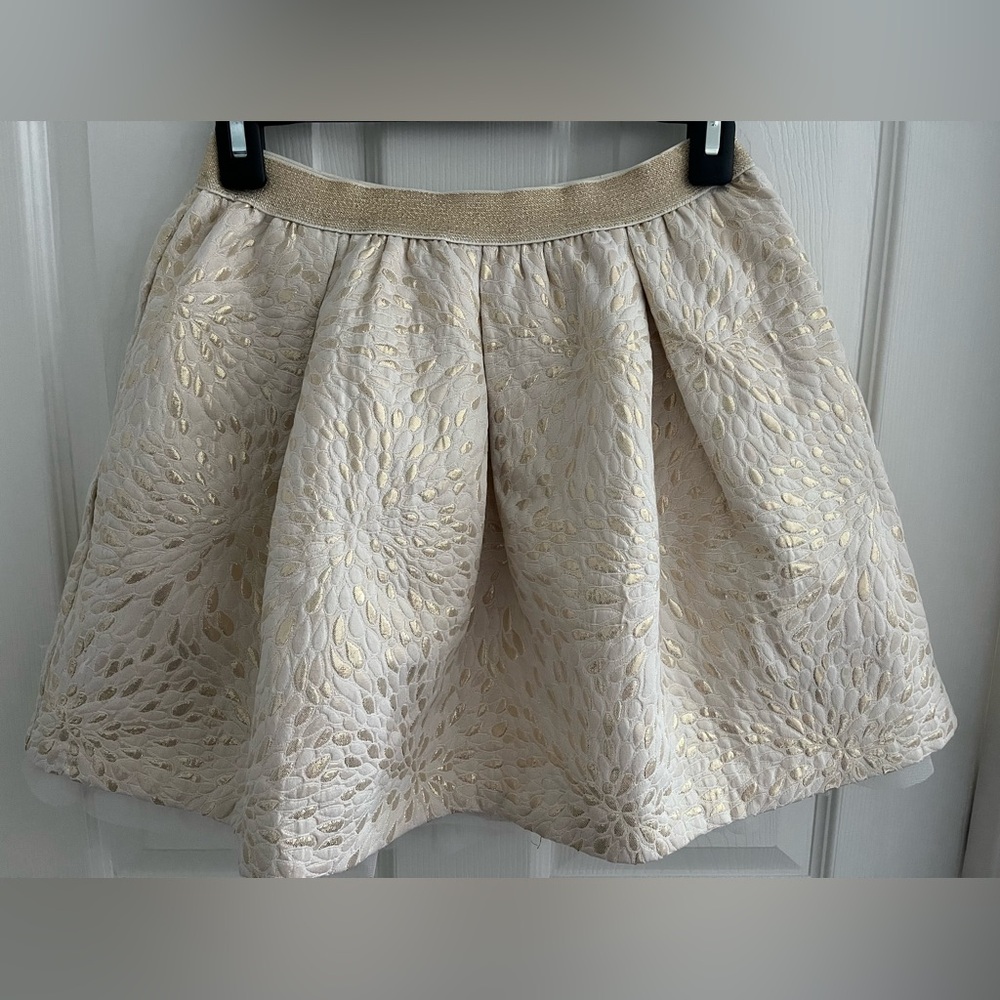 GAP Kids cream brocade skirt, size 12